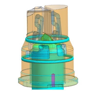 CAD Zeichnung FDU Kühlbuchseneinsatz